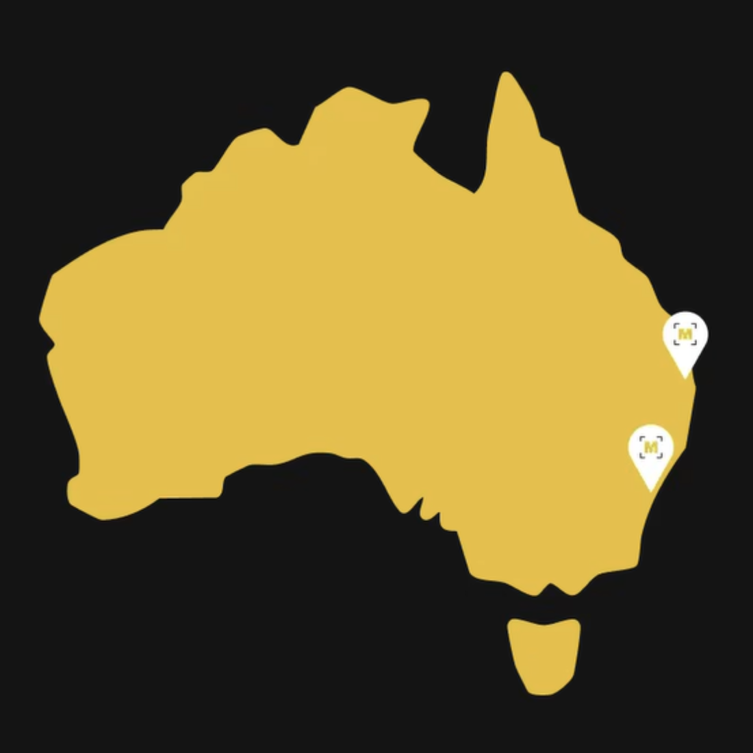 Myriad Studios Locations in Australia. Queensland and New South Wales